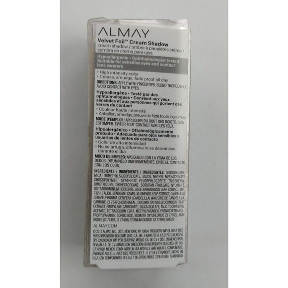 Almay Cream Shadow Ruby Glam New Face Intense Color Makeup Eyeshadow Velvet Foil - Picture 9 of 11